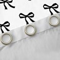 thumbnail image 4 of jejeloiu Kawaii Cartoon Bowtie Curtains Pack of 2 (42x84 Each),Cute Black Bow Curtains Blackout For Girl Kids, 4 of 6