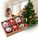 thumbnail image 1 of Hot6sl Liquidación de Ahorros de Verano Bola de Lana Forma de Copo de Nieve para Árbol de Navidad, Materiales Hechos a Mano, Colgantes Pequeños, Adornos Navideños, 1 of 7