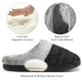 thumbnail image 6 of HOMEHOT Womens Fuzzy Slippers Plush Lined Memory Foam Slippers Chenille Scuff Slippers for Women Slip on House Shoes Adult Black Size 9 Female, 6 of 6
