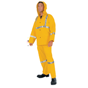 2403rm Lum .35mm Pvc/poly- Suit3 Pc W/refl Tape Yellow