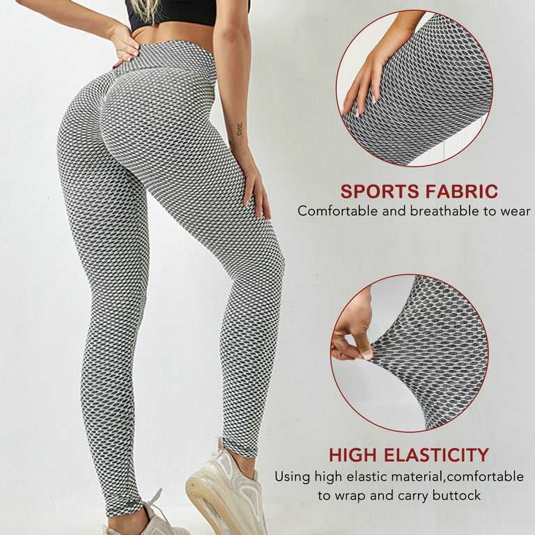 XXL Leggings Women Butt Lifting Workout Tights Plus Size Sports High Waist  Yoga Pants Waist(29.92)Hip(39.37)Pant Length(36.61)Weight(200G) Indoor