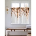 thumbnail image 2 of Orange Eucalyptus Living Room Curtains 2 Panel, Fall Weeping Botanical Leaf Watercolor Cafe Window Treatment, Farmhouse Bedroom Bathroom Kitchen Curtains Drapes 104"x45", 2 of 6