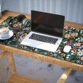 thumbnail image 3 of Long Mouse Pads for Desk,Pioneer Flower Floral Print Pattern Desk Mats on Top Of Desks, Desk Mouse Pad Extra Large with 3mm Non-Slip Base and Stitched Edge for Gaming,Office,Work,Home 35.4"x15.7", 3 of 6