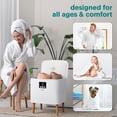 thumbnail image 6 of SereneLife Rectangular Towel Warmer Bucket – 20L Large Capacity Blanket & Towel Warmer for Bathroom, Single-Touch Control, Energy-Efficient Design with Auto Shut-Off (White), 6 of 6