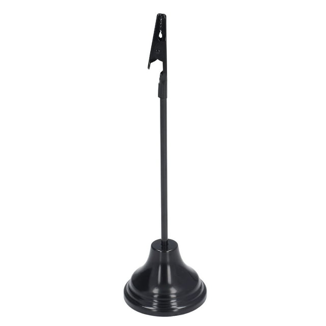 Soporte para números de mesa, práctico, estable, confiable, atractivo, decorativo, duradero, soporte para fotos para oficina, color negro