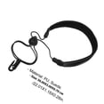 thumbnail image 2 of WEUVEB 1 Pc Pressure Relief Saxophone Strap Black PU Comfortable for Musicians, 2 of 8