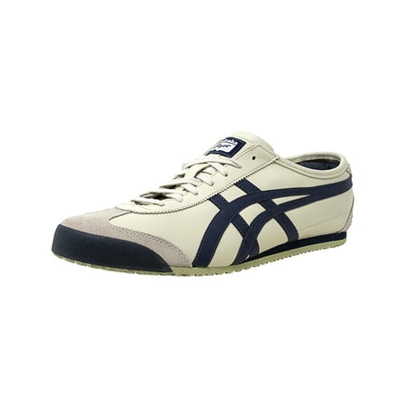 Onitsuka Tiger Mexico 66 Birch / India Ink Latte Ankle-High Leather Fashion Sneaker - 14M (Best White Sneakers Mens India)