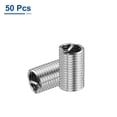 thumbnail image 3 of Uxcell 50pcs M8 x 1.25  3D Wire Thread Inserts 304 Stainless Steel Helical Type Repair Kit, 3 of 7