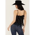 thumbnail image 4 of Idyllwind Women's Sunnett Embroidered Fringe Hanky Hem Tank - IWSU24W44-BLK Medium  US, 4 of 4