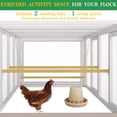 thumbnail image 6 of PETSCOSSET Wooden Outdoor Chicken Coop Run - 18.68 sq ft for 4-6 Chickens, 6 of 8