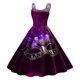 thumbnail image 3 of WILLBEST Vestidos de Lino para Mujer Vestido de Fiesta Formal de Graduación sin Mangas Hasta La Rodilla Estilo Retro con Corte En A y Vuelo Mediana​​, 3 of 3