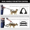 thumbnail image 6 of Upliftjoys Dog Leash, Upliftjoys Hands Free Dog Leash with Zipper Pouch, Dual Padded Handles Running Leashes, Retractable Adjustable Bungee Waist for Medium and Large Dogs (Purple,Single Leash), 6 of 7