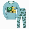 thumbnail image 5 of NOLDARES Kids & Toddler Boys Pajamas 2 Piece Pjs Set Cotton Sleepwear(M274-Mint Green), 5 of 5