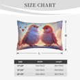 thumbnail image 2 of Salouo Heart Sky Bird Couple Print Print Pillow Case Cover,Wrinkle-Free Bed Pillow Cover Pack of 1 Home Decor Fade-Resistant and Stain-Resistant ,Pillows Not Included -16"x24", 2 of 8
