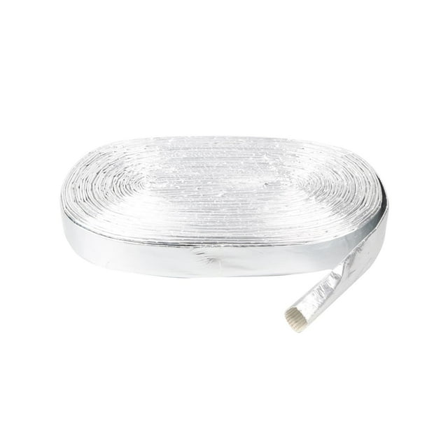 Protector térmico de vaina aluminizada para automóvil, diámetro exterior de 32 mm, liviano, para cables y mangueras automotrices, ignífugo, diámetro 2 metros