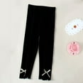 thumbnail image 2 of Generic Kids Toddler Baby Girls Autumn Winter Bow Tie Soft Solid Cotton Long Pants Leggings Clothes Baby Girl'S Cartoon Print Leggings Children'S Lightweight Outerwear Pants, 2 of 3