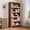 brown, variant on MemoryField 71'' Wooden Bookcase – Adjustable Bookshelves, 5-Tier Sturdy Floor Standing Display Shelf for Small Spaces, Apartment, Office, Bedroom, Living Room-Black