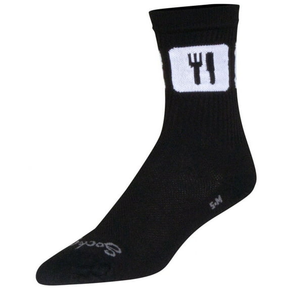 SockGuy Crew Repeats Socks - 6", Black, Small/Medium