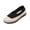 46#Black, variant on Womens Breathable Spliced Mesh Flat Shoes, Lightweight Slip On Round Toe Walking Loafers, Shock Absorbing Soft Anti Slip Daily Footwear