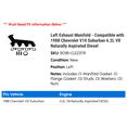 thumbnail image 2 of Left Exhaust Manifold - Compatible with 1988 Chevy V10 Suburban 6.2L V8 Naturally Aspirated Diesel, 2 of 2