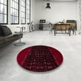 thumbnail image 3 of Ahgly Company Indoor Square Abstract Chocolate Brown Abstract Area Rugs, 6' Square, 3 of 6