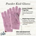 thumbnail image 2 of Britt's Knits Powder Knit Screen-Compatible Gloves - Purple (Womens), 2 of 6