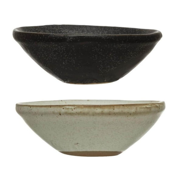 30 fl.oz Multi-Colored Stoneware Bowl With Reactive Glaze (Set of 12)