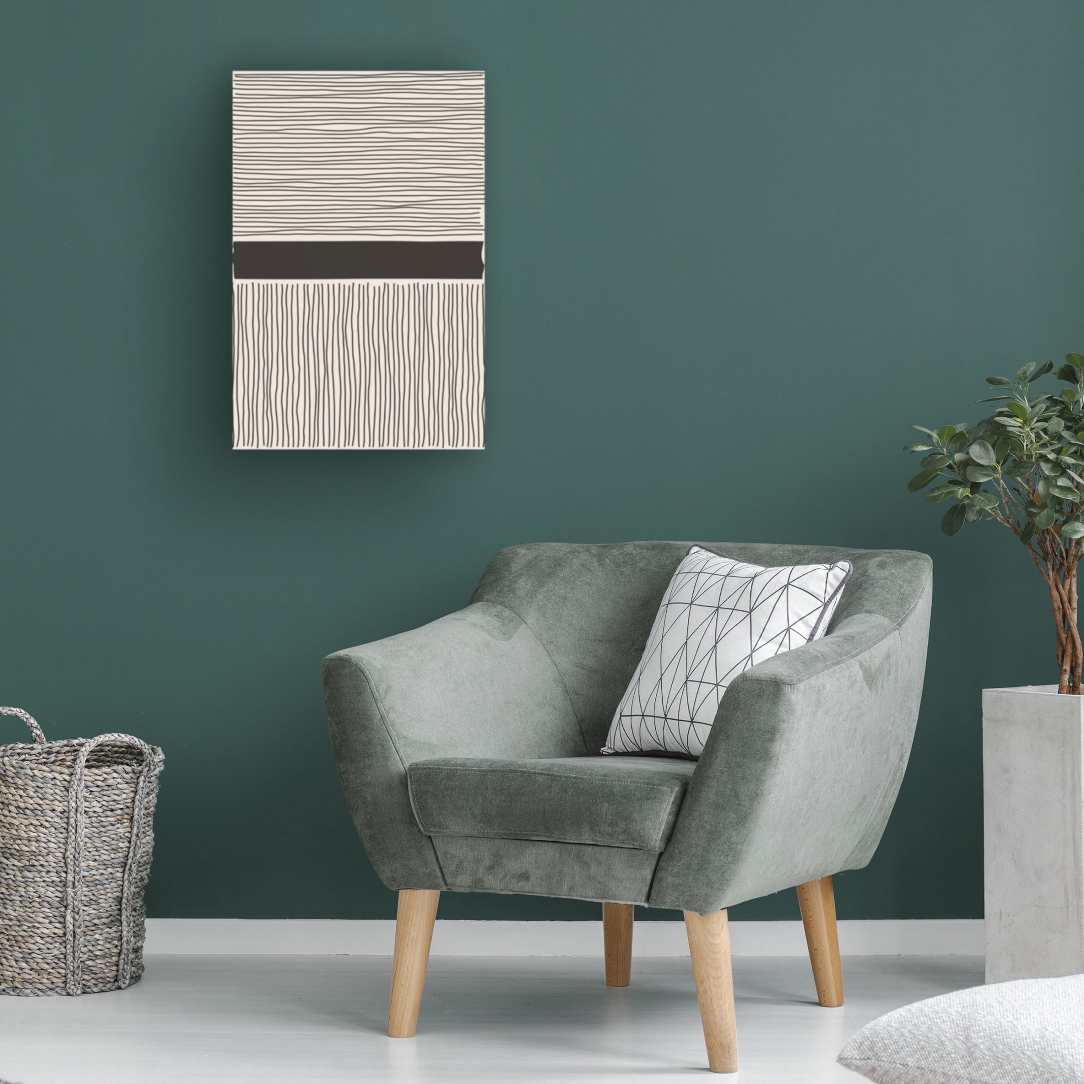 Trademark Fine Art jay stanley Minimal Line Vibes 6 Canvas Wall Art