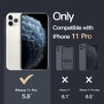 thumbnail image 2 of JETech Magnetic Case for iPhone 11 Pro 5.8-Inch Compatible with MagSafe Wireless Charging, Shockproof Phone Bumper Cover, Anti-Scratch Clear Back (Clear), 2 of 7