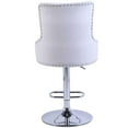 thumbnail image 4 of Alexent 43.7"-51.6" Adjustable Swivel Velvet Bar Stools in Ash (Set of 3), 4 of 8