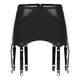 thumbnail image 3 of Ligas de charol para mujer con clips de metal para medias, ropa interior, lencería, ropa interior punk, gótica, ropa de club, accesorios íntimos, 3 of 5