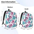 thumbnail image 3 of Honeii Hawaiian Style Print Canvas College Laptop Backpack, Durable Rucksack Travel Notebook Bag School Backpack Book Bag for Men Women-Small, 3 of 7
