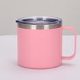 thumbnail image 3 of Taza portátil de acero inoxidable con mango CAMPER CAMPER Vacuum Aisled Leche Botting Cup Camping Camping Coche Al Aire Libre Coche Rosa sidaley HA010518-06B, 3 of 6