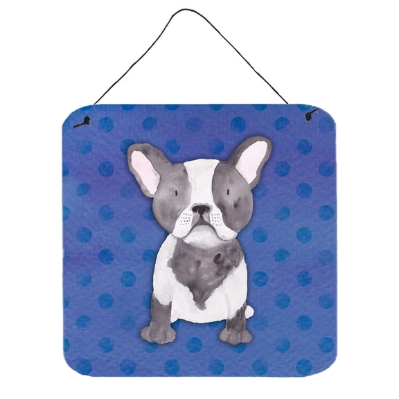 French Bulldog Polkadot Watercolor Wall or Door Hanging Prints