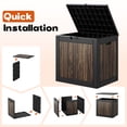 thumbnail image 7 of Bifanuo 31 Gallon Resin Outdoor Deck Box, Waterproof UV Resistant Storage Box for Garden Patio Pool, Dark Wood Grain, 7 of 7