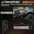 thumbnail image 3 of 2PCS Clear Lens Front Bumper Side Marker Light Turn Signal Light Turn Warning Lights Parking Light Housings For 1991-1997 Toyota Land Cruiser FJ80 & 1995-1997 Lexus LX450 No Bulb/Socket Included, 3 of 7