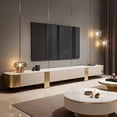 thumbnail image 3 of Lowboard Stand Modern Tv Unit Consoles Cabinet Mount Rack Tray Table Tv Desk Living Room Bench Arredamento Living Room Furniture My Lux Decor Round, 3 of 12
