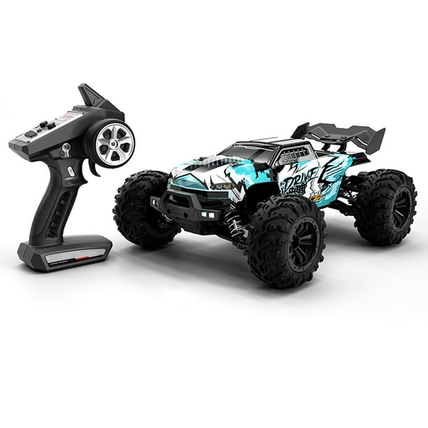 Eccomum Rc Car 2.4ghz 70kmh High Speed 116 Off Road Rc Trucks Brushless Motor 4wd Vehicle Racing Climbing Car Gifts For Adults Blue 1 Battery