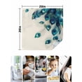 thumbnail image 5 of Cloth Napkins 1 Piece - 20x20 Inches, Peacock Feather Washable Reusable Table Napkins, Teal Ethnic Rustic Farmhouse Elegant Soft & Absortbent Dining Napkin for Party Wedding Hotel Restaurant, 5 of 8