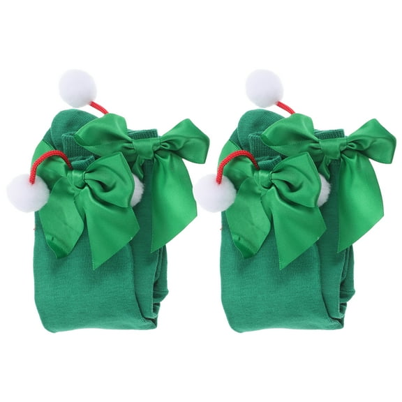 FRCOLOR  Green Stockings Kids Party Socks Irish Girls Child