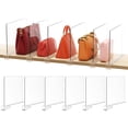 thumbnail image 1 of Divisores de Estantes HBlife Transparentes de 30 cm de Alto Paquete de 6 Organizadores para Closet, 1 of 7