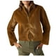 thumbnail image 1 of Chaqueta y abrigo informal de manga larga sin capucha para mujer, color liso, cálido, con cremallera, para invierno, 1 of 6