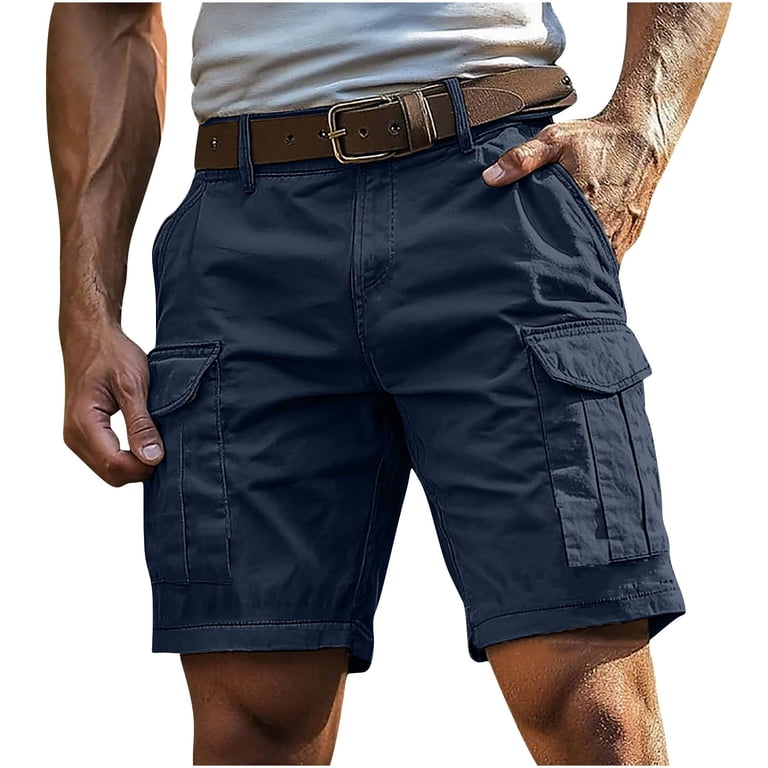 ZOYOEN Mens Cargo Shorts Relaxed Fit- Casual Comfortable Waist