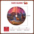 thumbnail image 2 of Xecao Lantern Giraffes Magical Forest Pattern Christmas Tree Skirt Round Xmas Tree Mat Base Cover for Holiday Home Decorations-30", 2 of 6