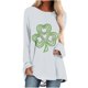 thumbnail image 1 of Blusa de manga larga con cuello en O para mujer del Día de San Patricio Pompotops FGAJ803, 1 of 5