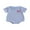Blue, variant on BemeyourBBs Newborn Baby Boys Girls 4th of July Outfit Waffle Knit Bubble Romper Patriotic Flag Embroidery Striped Print Short Sleeve Bodysuit Baby Infant Summer Clothes