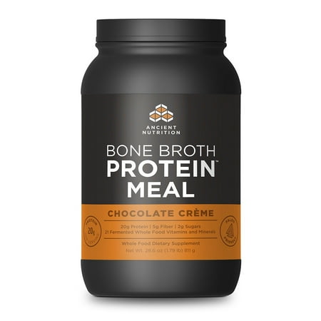 Ancient Nutrition, Bone Broth Protein Meal, Chocolate Creme, 20