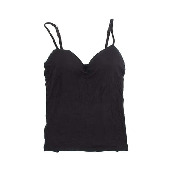 Worgeous Durable Women Strap Top with Comfortable Spandex Material Perfect for Summer Wear Black Size L