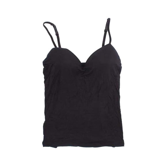 OULII 1Set Women Padded Bra Tops V Neck Push Up Bra Vest Short T Shirt Spandex Black L For Club Bar Casual Wear