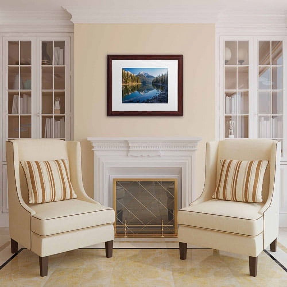 Trademark Fine Art "Jasper Morning" Canvas Art by Pierre Leclerc, White Matte/Wood Frame